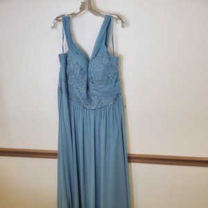 Off the shoulder embroidered dress